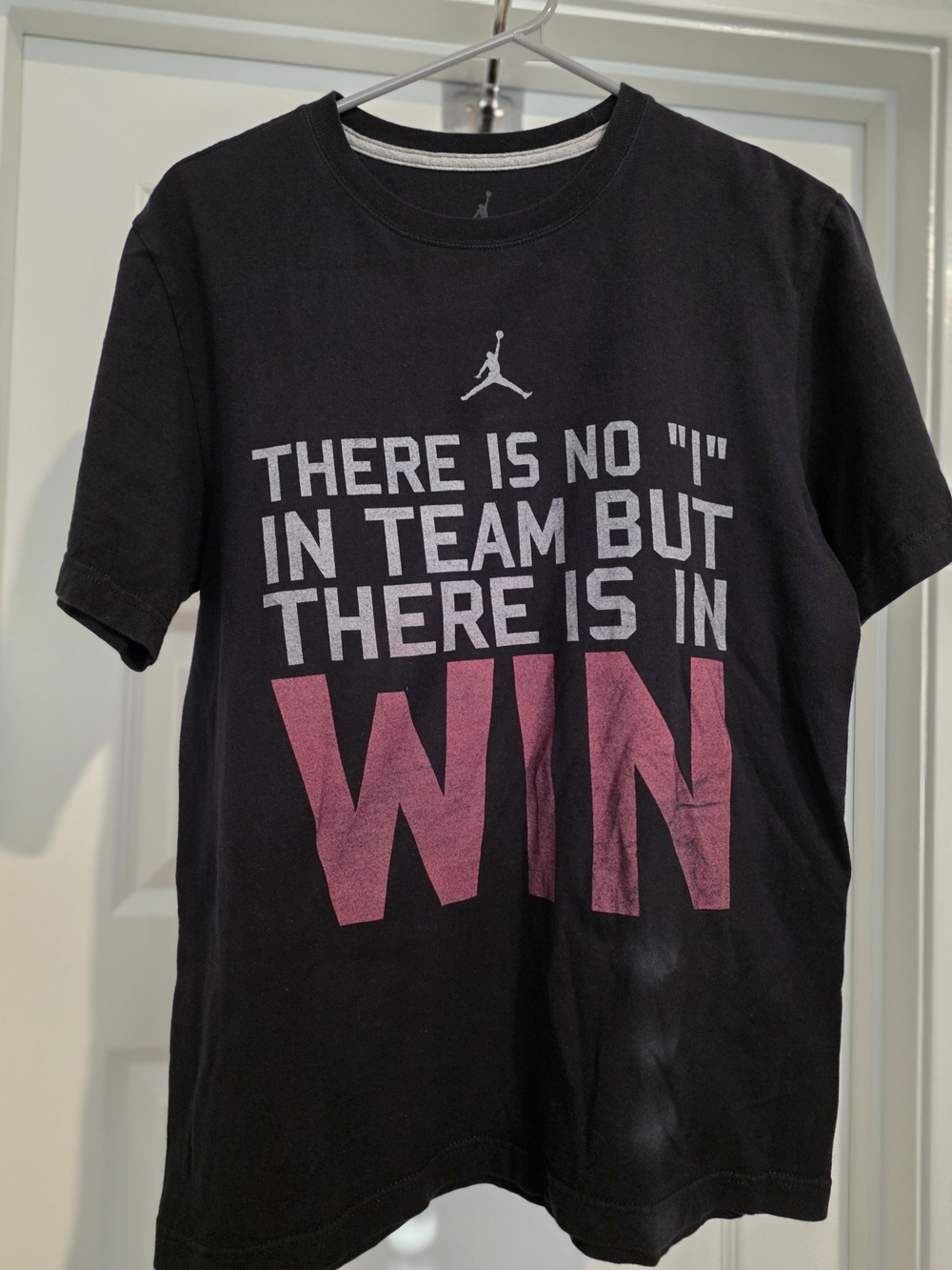 Jordan Black Tee with Subtle Gray Jumpman